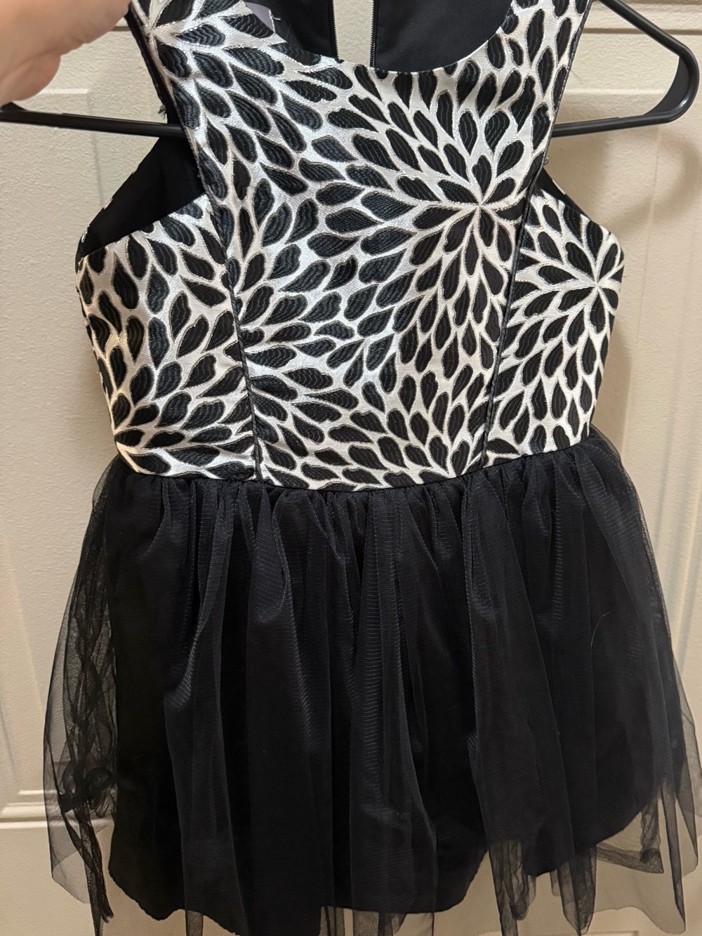 Pastourelle by Pippa & Julie Girls Metallic Jacquard Tulle Party Dress Size 7